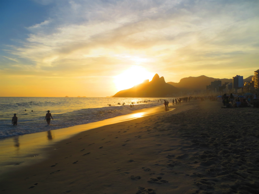Sunset on Ipanema
