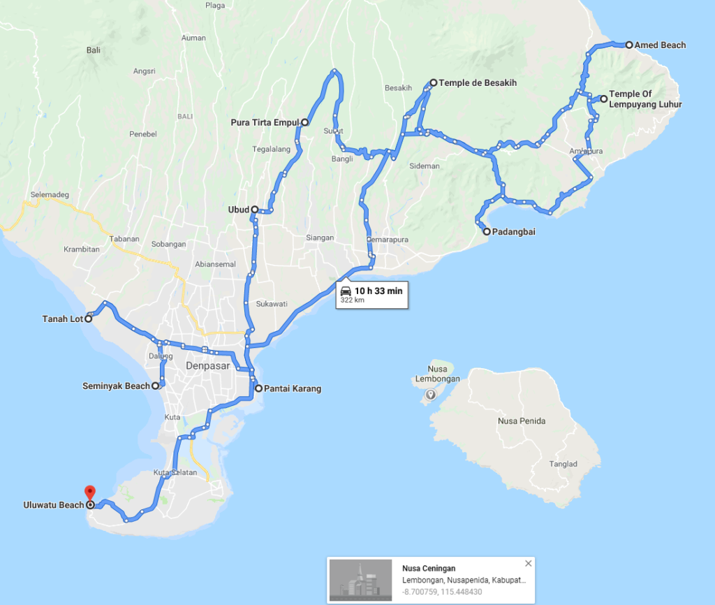 map bali