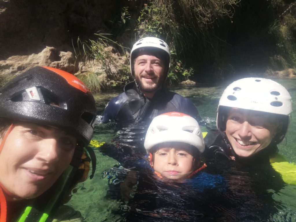 Canyioning with Nura and her son