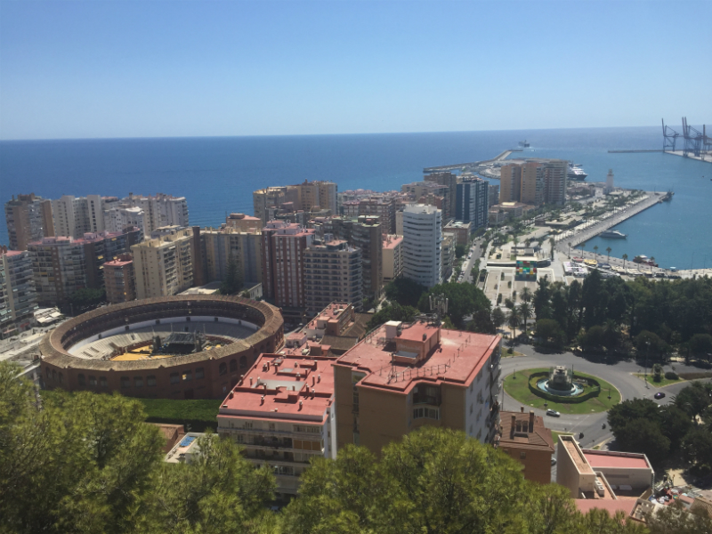 Climbing to Gibralfaro castle