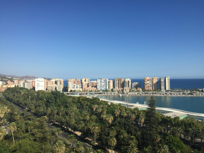 View from the Marriot on Malagueta beach