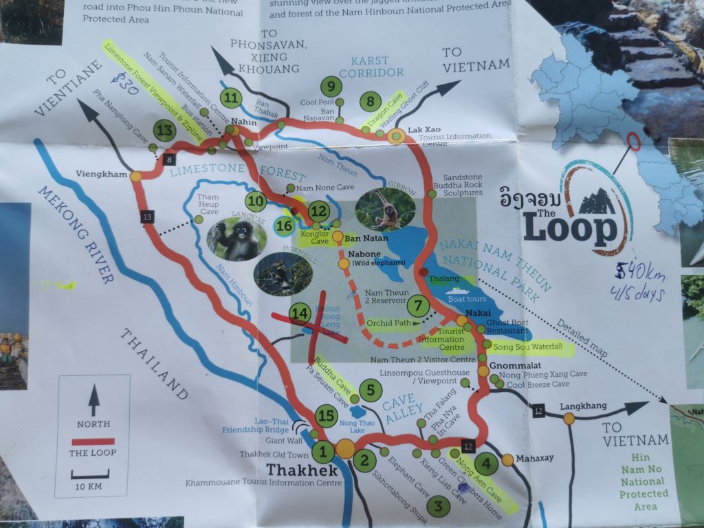 thakhek loop map