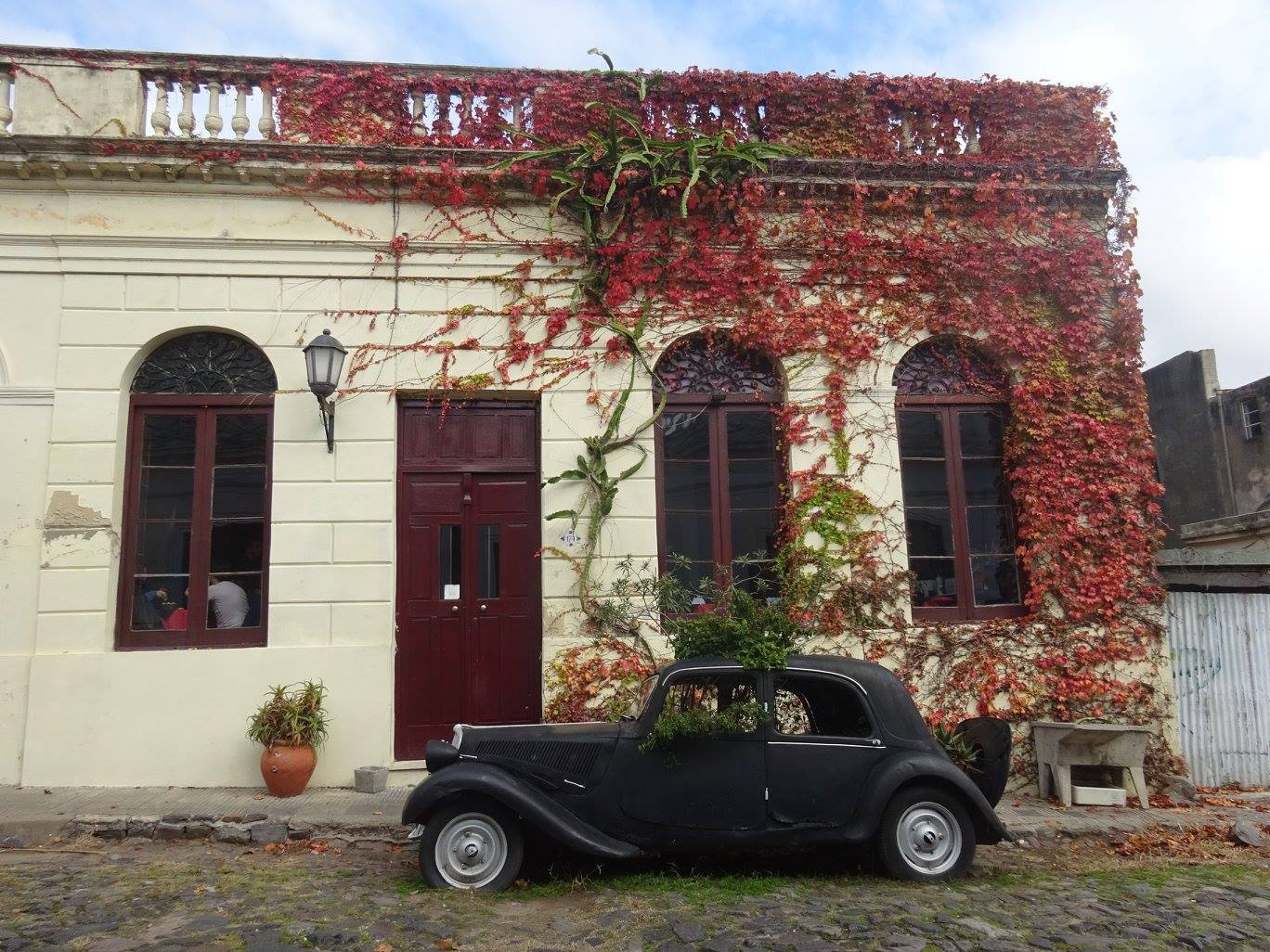 A step in Colonia del Sacramento