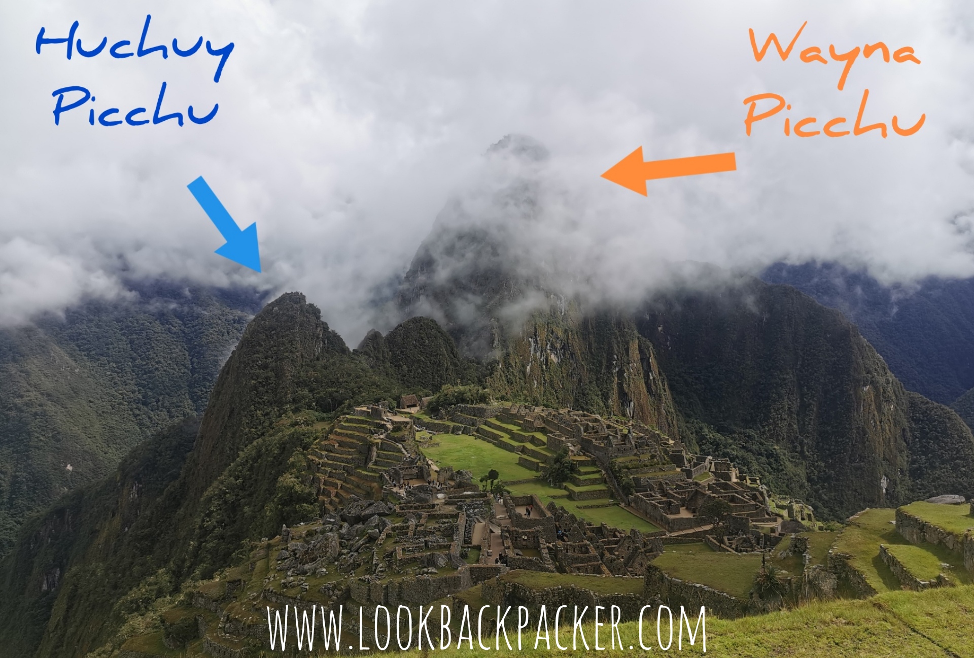 difference huchuy picchu and Wayna picchu